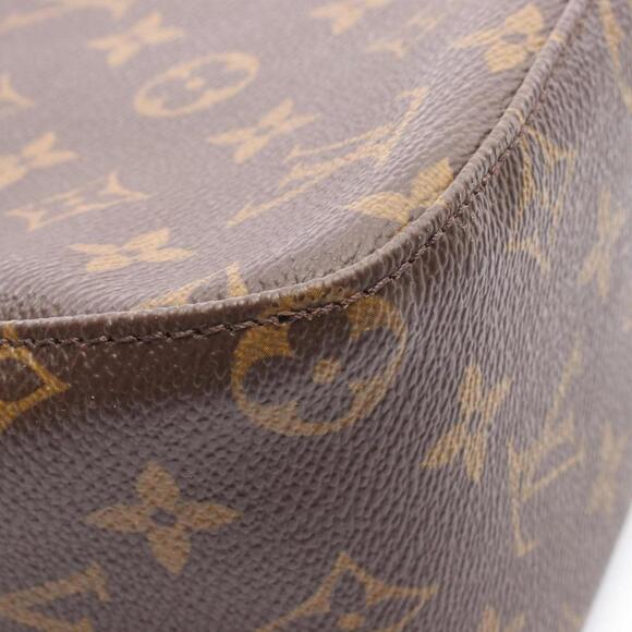 LOUIS VUITTON Brown Monogram Leather Looping MM Shoulder Bag - Picture 9 of 9